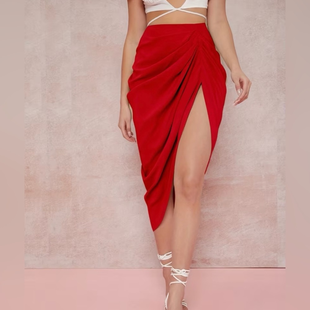 🔥HOT Red Pencil Skirt❤️